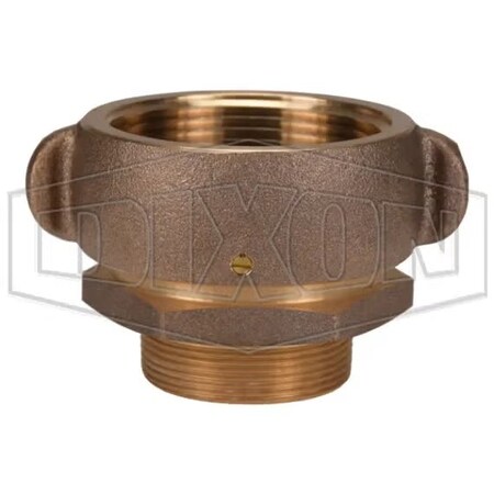 Dixon Suction Rocker Lug Adapter with Poly Screen, 2 x 2-1/2 in, MNPT x Female NST NH, Brass, Domestic RSMSA25F20T