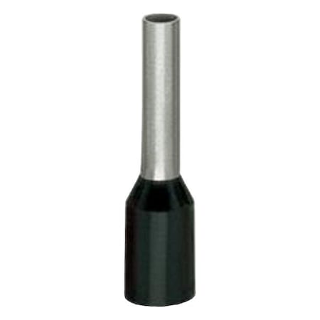 Wago Wire Ferrule, Copper, Black 216-204-WWG