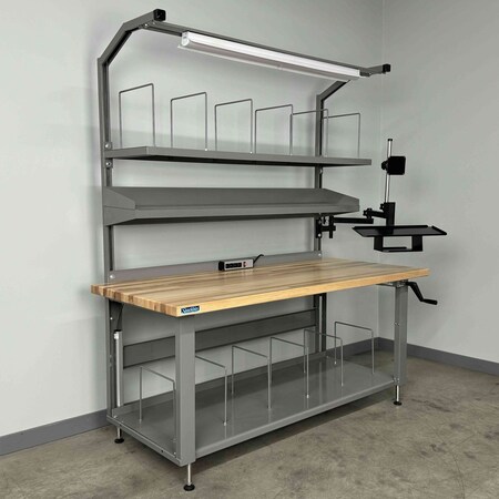 Stackbin Packing Work Bench, 72"W, 28-40"H, 1000lb 4-6XPACK-3M-GN