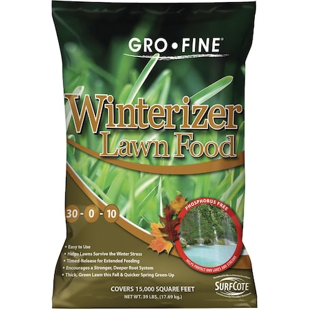 Gro-Fine 39 Lb. 15000 Sq. ' 30-0-10 Winterizer Fall Fertilizer GF57309
