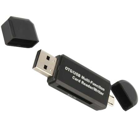 Sanoxy Micro USB OTG to USB 2.0 Adapter SD/Micro SDCard Reader With Standard USB Male SNX-KEYBOARD8