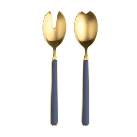 Mepra Fantasia Ice Gold Salad Serving Set - 2 Pieces - Cobalt 10C622122OI