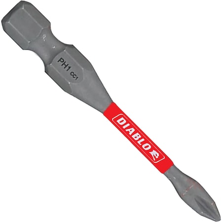 Diablo No, 1 Phillips 2'' Power Impact Screwdriver Bit, 5PK DPH12P5