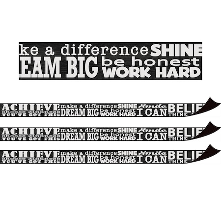 Teacher Created Resources Modern Farmhouse Positive Sayings Magnetic Border, 24 Feet Per Pack, 3PK TCR77566