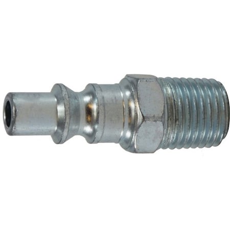 Midland Industries ARO 210 Interchange Male Plug, 1/4-in Body, 1/4-in Male NPT, Steel 28587