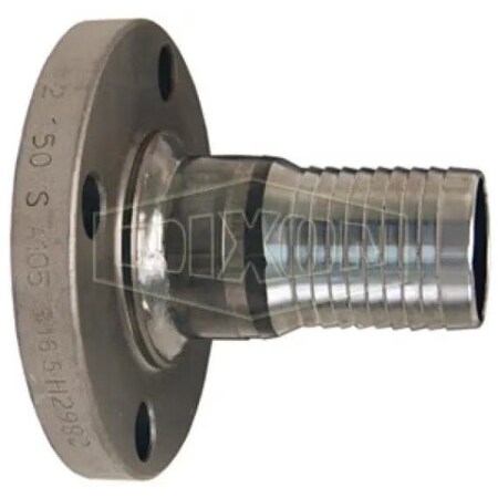 Dixon King Combination Nipple, 4 in x 7-9/16 in L Flange x Hose Shank, Carbon Steel, Domestic FST40