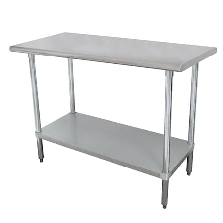 Advance Tabco Special Value Work Table 36 in.W x 30 in.D 16 gauge 430 stainless steel top ELAG-303-X