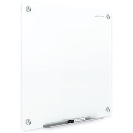 Quartet Brilliance Glass Dry-Erase Boards, 48 x 48, White Surface G24848W