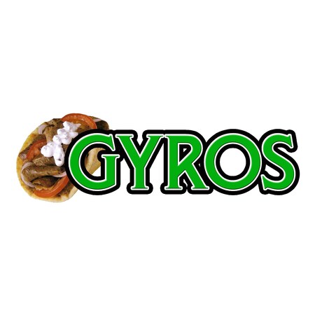 Signmission Gyros, 12 Inch, Decal D-Gyros