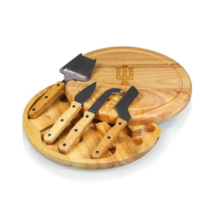 Picnic Time Family Of Brands NCAA Indiana Hoosiers Circo Cheese Board and Knife Set - Charcuterie Board Set 854-00-505-673-0