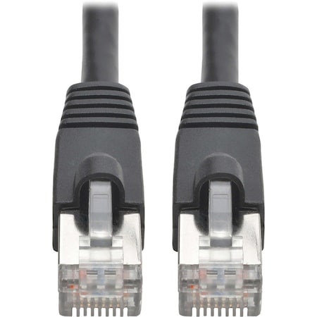 Eaton Tripp Lite Series Cat6a 10G Snagless Shielded STP Ethernet Cable RJ45 M/M, PoE, Black, 35 ft. N262-035-BK