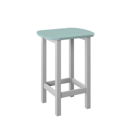 Polybird BALCONY END TABLE. SAGE AND WHITE POLYBIRD P50
