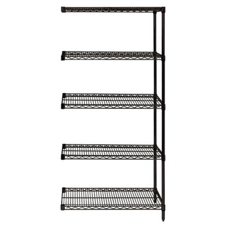 Betterbeds 5 Shelf Add On Kit Black - 18 x 48 x 63 in. BE1135169