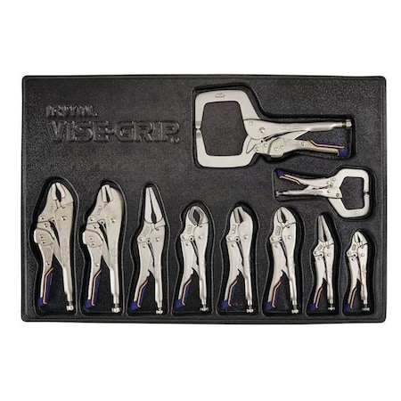 Irwin 10 Piece Fast Release Locking Pliers Set Ergonomic Handle IRHT82596