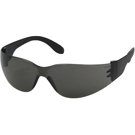 Safety Works Close Fitting Black Frame Safety Glasses with Anti-Fog Gray Lenses 10006316