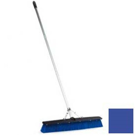 Carlisle Foodservice Floor Sweep with Squeegee, 24 in. - Blue B642015