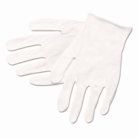 Mcr Safety Work Gloves, Cotton, White, Size Large , 12 PK 8600C