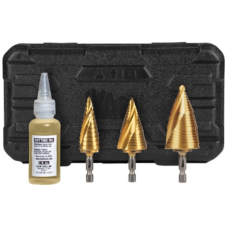 Klein Tools Electricians Step Drill Bit Set 25951