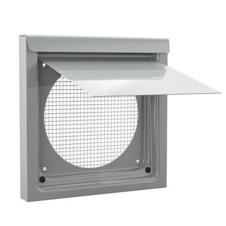Inovate 6-Inch Metal Vent, For Exterior Walls, Built-In Collar 6WVP