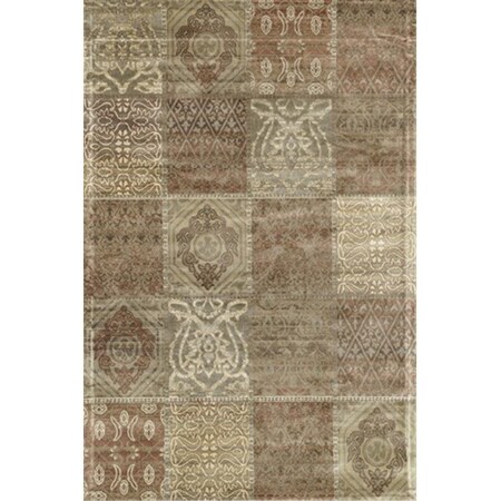 Loloi 12 ft. x 15 ft. Nyla Rectangular Shape Power Loomed Area Rug- Cinnamon and Beige NYLANY-16CMBEC0F0