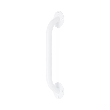 Medline White Enamel Wall Grab Bar, 12in Long, 300 lb. Weight Capacity G5-012WRX1