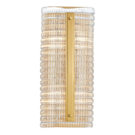 Hudson Valley Lighting Athens 4 Light Wall Sconce 7 In. Aged Brass 2854-AGB