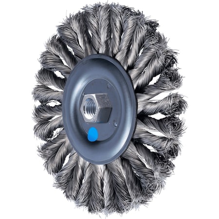 Pferd Tools Full Cable Knot Wheel Brush COMBITWIST HD 7in Dia. .014in SS 5/8-11 Arbor 82404