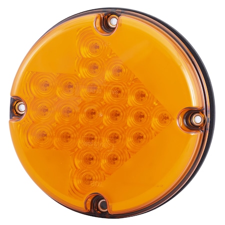 Grote Turn Lamp, LED, 7 In, Arrow Pattern, Yellow 53883