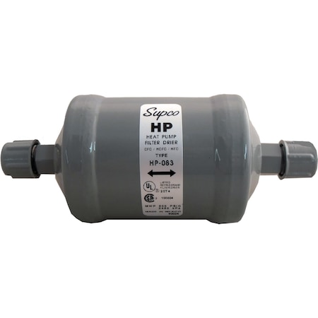 Supco Heat Pump Filter Dryer, 3/8", SAE, 8"cu. HP083