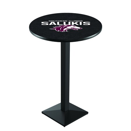Holland Bar Stool Co 42" Blk Wrinkle Southern Illinois Pub Table, 36" dia. Top L217B4236SouIll