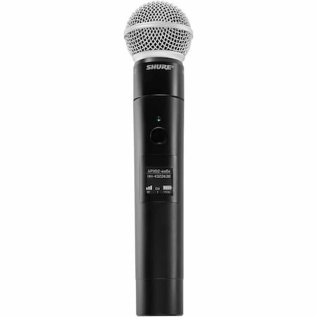 Shure HANDHELD TRANSMITTER WITH INTERCHANGEABLE MIC CARTRIDGE: SM58 (DYNAMIC, CARDIOID MXW2X/SM58=-Z10