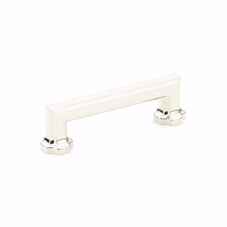 Schaub 3-1/2in Center to Center Empire Cabinet Pull Polished Nickel Finish 883-PN