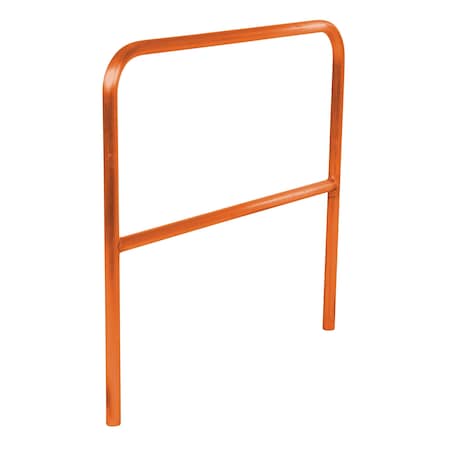 Vestil Aluminum Pipe Safety Railing 48 In. Length Orange ADKR-4-OR