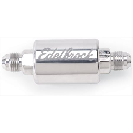 Edelbrock Polished Aluminum Fuel Filter E11-8129