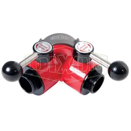 Dixon FMBV 2-Way Ball Valve with Carrying Handle, 2-1/2 x 1-1/2 in Nominal, FNST Swivel x MNST End Style FMBV25F15F