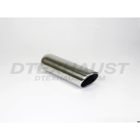 Different Trends 3.50IN ROLLED ANGLE TEXAS EXHAUST TIP 2.50IN ID / 3.50IN OD DT-253512RAC