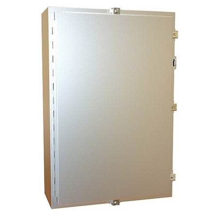 Hammond Clamps Electrical Enclosure, 30 in H, 8 in D, 20 in W, 12, 13, 3R, 4, 4X, Stainless Steel 1418N4SSF8