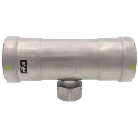 Viega MegaPressG tee P1 2 P2 2 FPT 1 carbon steel zinc-nickel coating 25466