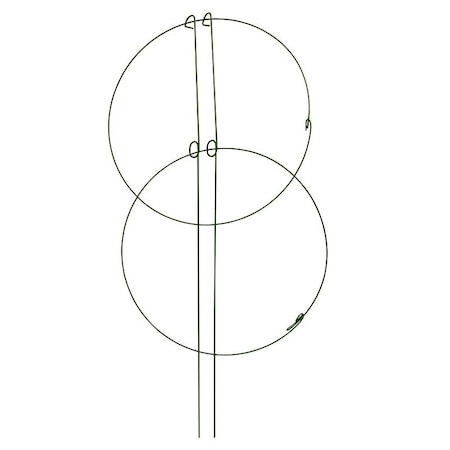 Gardeners Blue Ribbon Ring Support, 36 in L, 18 in Dia, Steel, Green, Powder Coated DRPS1836
