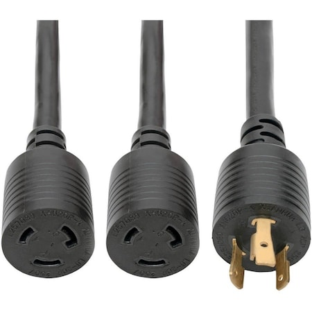 Tripp Lite Power Cord, HD, 2x L6-20P/R, 20A, 10AWG, 1ft P039-001-2