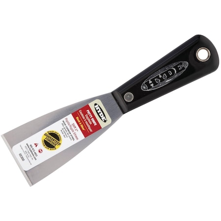 Hyde Black & Silver 2'' Stiff Professional Putty Knife 2300
