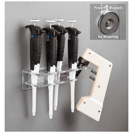 Poltex Pipette and Pipette Filler Bracket, PETG HOODPIPS-M