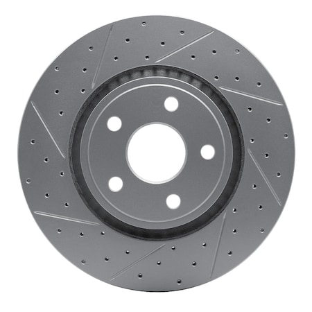 Dynamic Friction Co DFC Geoperformance Rotor - Drilled and Slotted 830-42007L