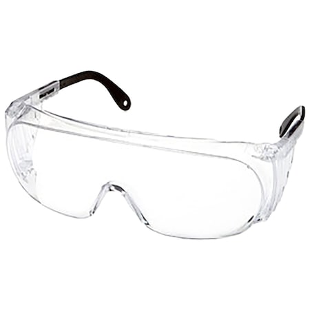 Uvex OTG Rimless Safety Glasses with Clear Temple and Clear Lens and Anti-Scratch Coating. S0300