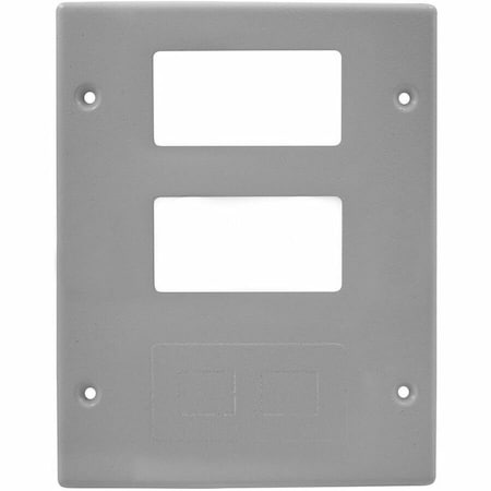 Hubbell Wiring Device-Kellems Cover Plate Raceway, HBL6750 Series, 6-3/4 in W, 0.2 in H, 5.43 in L, Gray HBL6747RRFGY
