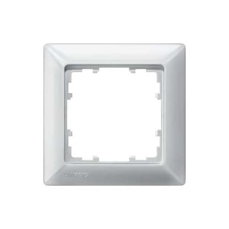 Siemens DELTA line, aluminum-metallic frame 1-fold, 80x 80 mm 5TG2551-3