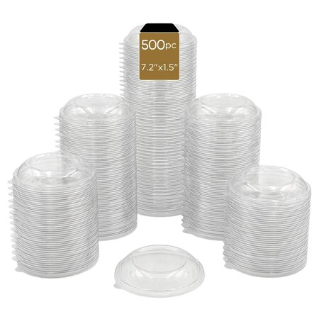 Eco Harmony Products Lid, PET, for Bagasse Bowls, 7", 500PK 804576