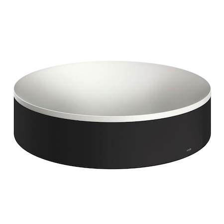 Axor Suite Sinks Round Sink without Overflow, 15 3/4" in Matte Black 42001670