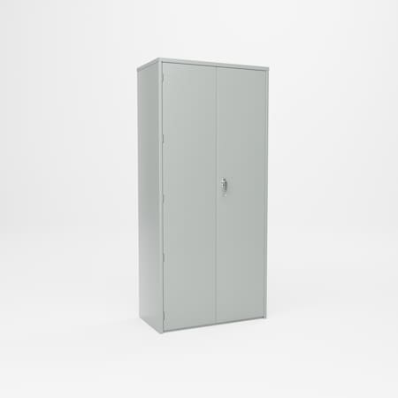 Pucel Heavy Duty Storage Cabinet, 4 Shelves, 36 in W x 78 in H x 19 in D, Light Blue HDSC-3678-19-4