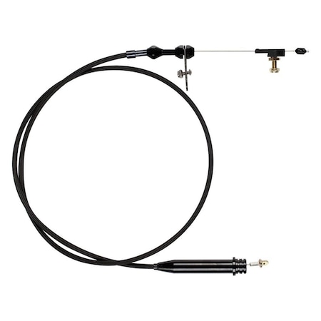 Lokar XKD-20C6HT Black Kickdown Cable Kit for Ford C-6 Transmission LOKXKD-20C6HT